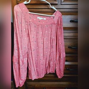 Lauren Conrad - Long Sleeve Top - Pink